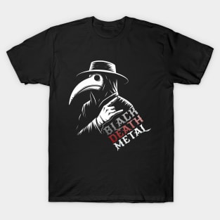 Creepy Metalhead Plague Doctor: Ready to Headbang! T-Shirt